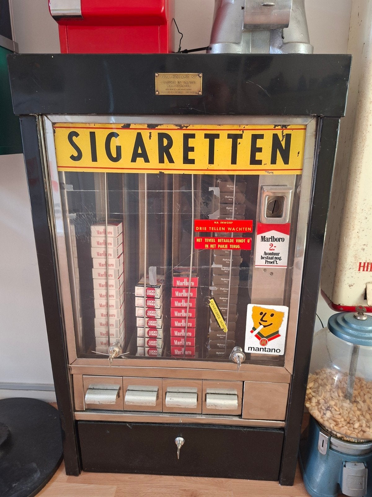 Arza Sigarettenautomaat - Collectors item, werkend, Ophalen, Gebruikt