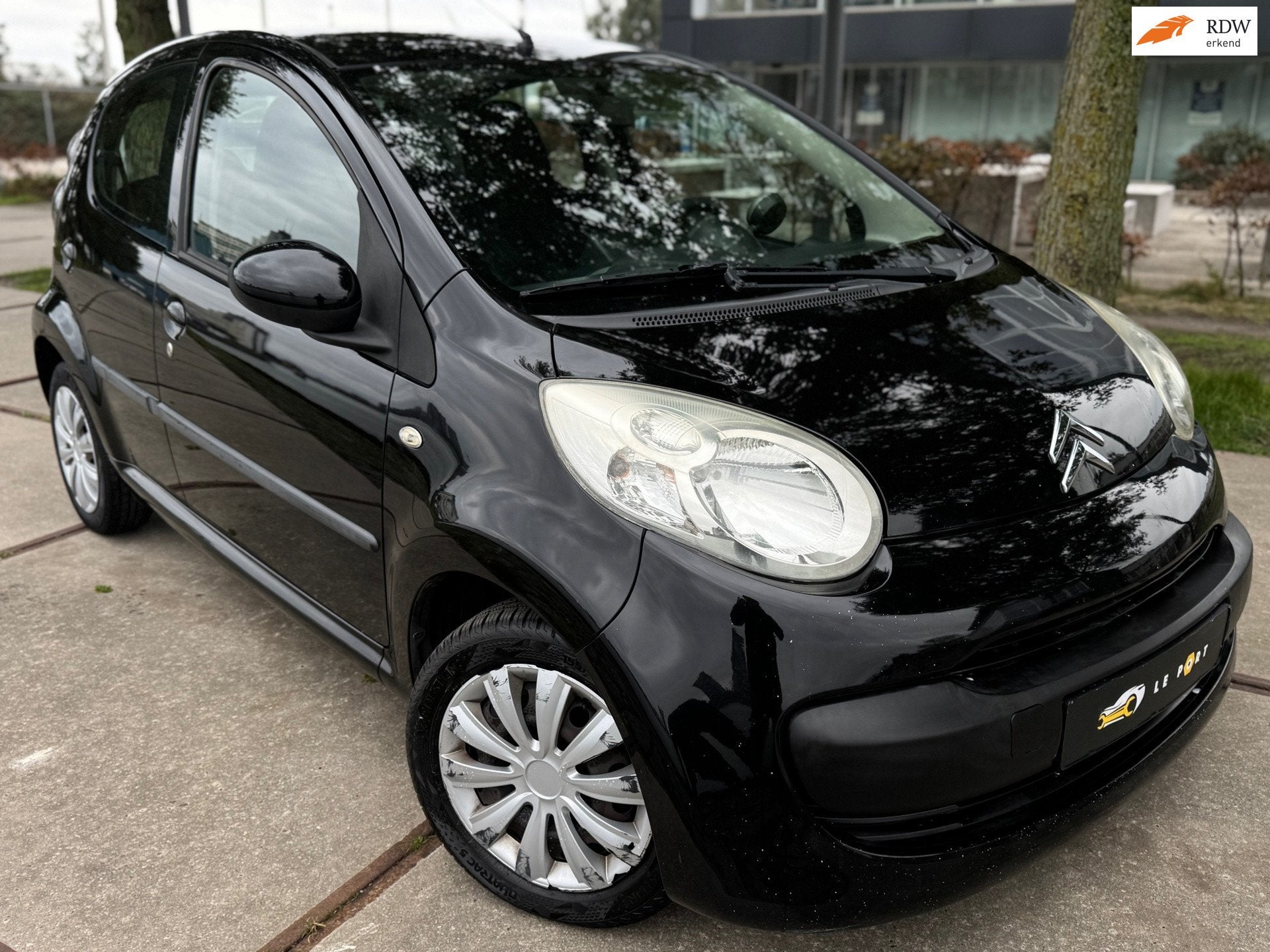 Citroen C1 | 1.0 | 2007 | AIRCO | NWE APK | ELEK RAMEN, Voorwielaandrijving, Stof, Gebruikt, Zwart