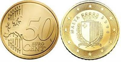 Malta, Ophalen of Verzenden, Malta, 50 cent, Losse munt