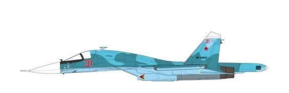 JCW-72-SU34-010 Sukhoi SU34  Red 31 Russian Ukraine War 2022, Verzamelen, Ophalen, Nieuw, Schaalmodel, Leehing380@163.com