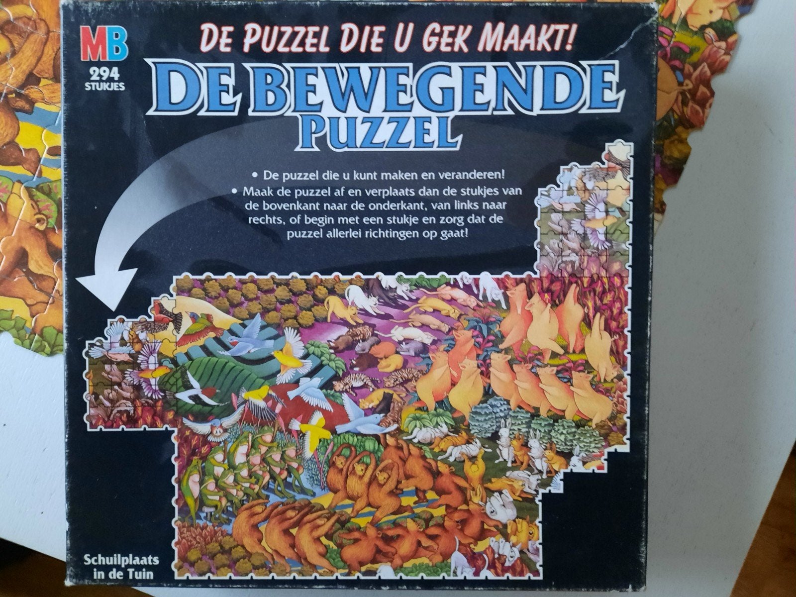 MB Puzzel De bewegende puzzel, Ophalen of Verzenden, 500 t/m 1500 stukjes