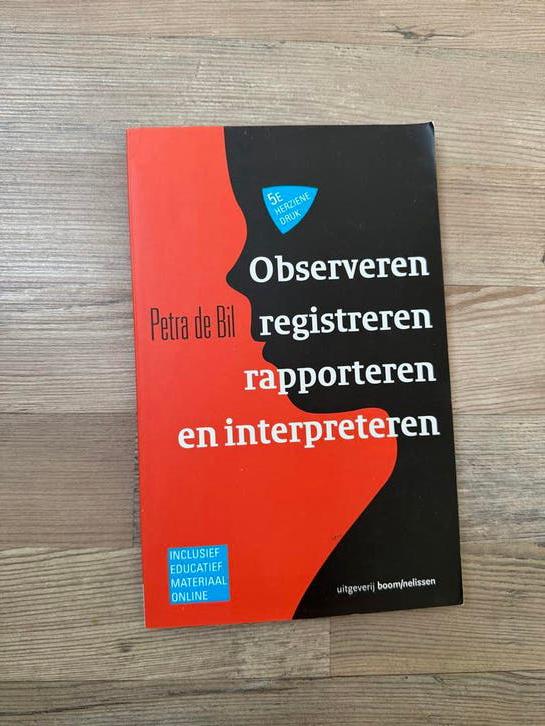 Studieboek: Observeren, registreren, rapporteren en interpre, Boeken, Studieboeken en Cursussen, Ophalen of Verzenden, Gamma, Gelezen
