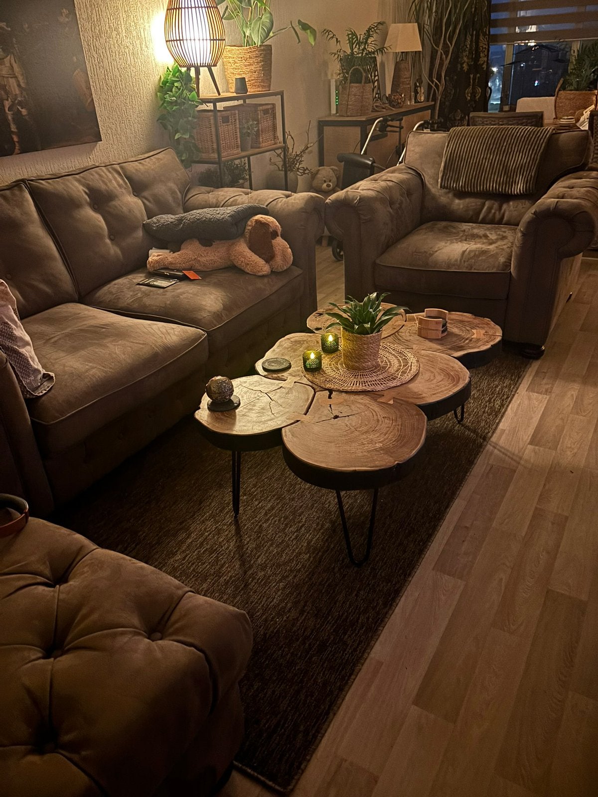 Urban Sofa bank met hocker, Huis en Inrichting, Banken | Complete zithoeken, Zo goed als nieuw, Ophalen