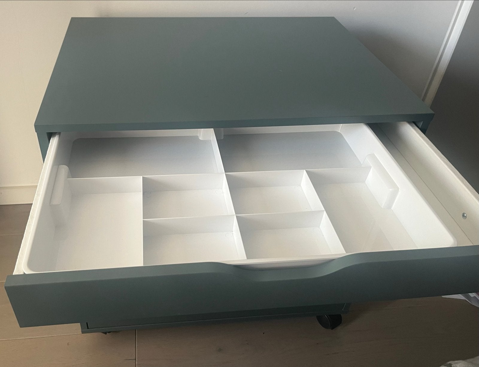 Ikea ladekast ladeblok Alex turquoise  - Zo goed als nieuw, Ophalen, 5 laden of meer, 50 tot 100 cm, Zo goed als nieuw