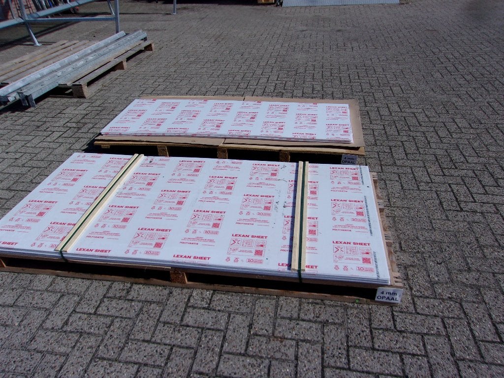 LEXAN 4 MM PLATEN opaal, Doe-het-zelf en Verbouw, Platen en Panelen, Ophalen of Verzenden, Nieuw, Overige materialen, Minder dan 20 mm