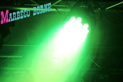 LED Flat Par spot 18x 1W RGB LED's DMX IR, Op=Op, Geluidgestuurd, Nieuw, Info@marbeco.nl, BeamZ