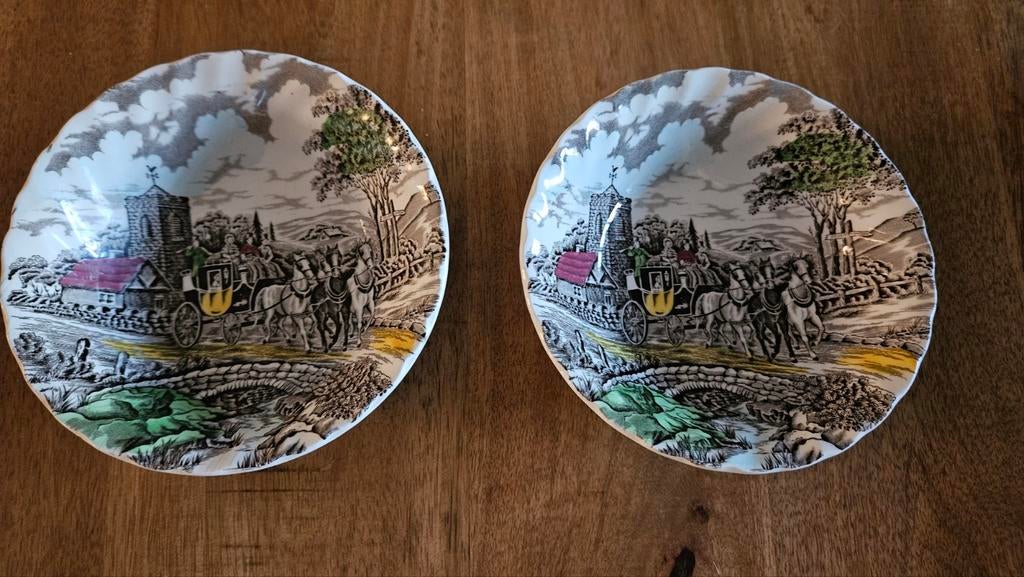 Myott Royal Mail Staffordshire Ware Schalen (2 stuks), Ophalen of Verzenden