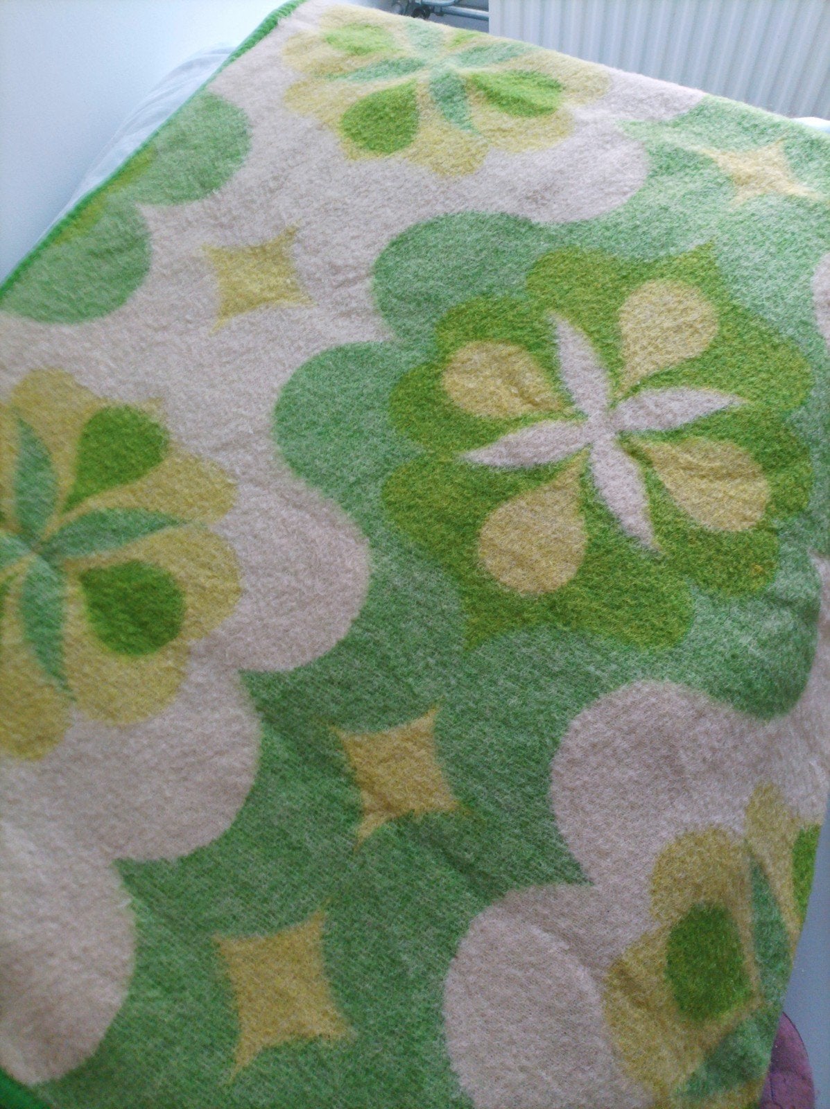 Vintage deken zuiver scheerwol 2 x 2.30, Wol, Ophalen of Verzenden, 230 cm, 200 cm