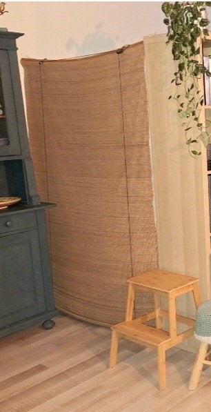 Bamboe rolgordijn, Huis en Inrichting, Ophalen, 120 cm, Gebruikt, Overige merken