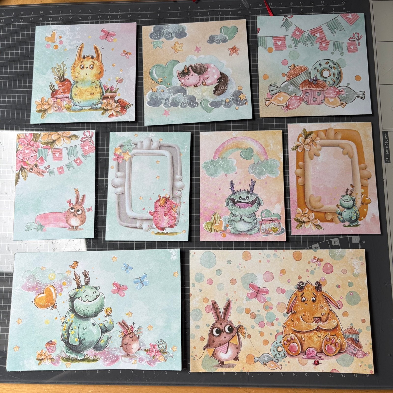 Craft o clock plaatjes monster, Ophalen of Verzenden, Zo goed als nieuw, Overige thema's, Knipvel