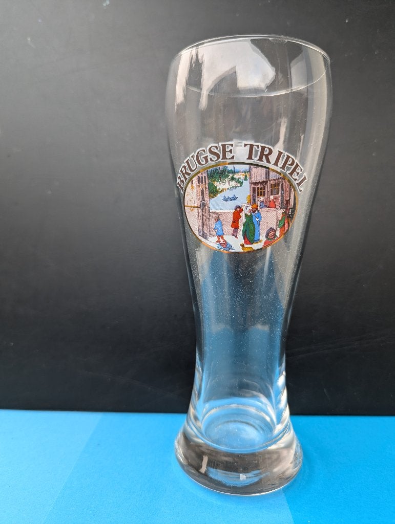 Vintage Brugse Tripel bierglas, Verzamelen, Biermerken, Ophalen of Verzenden, Zo goed als nieuw, Glas of Glazen, Overige merken