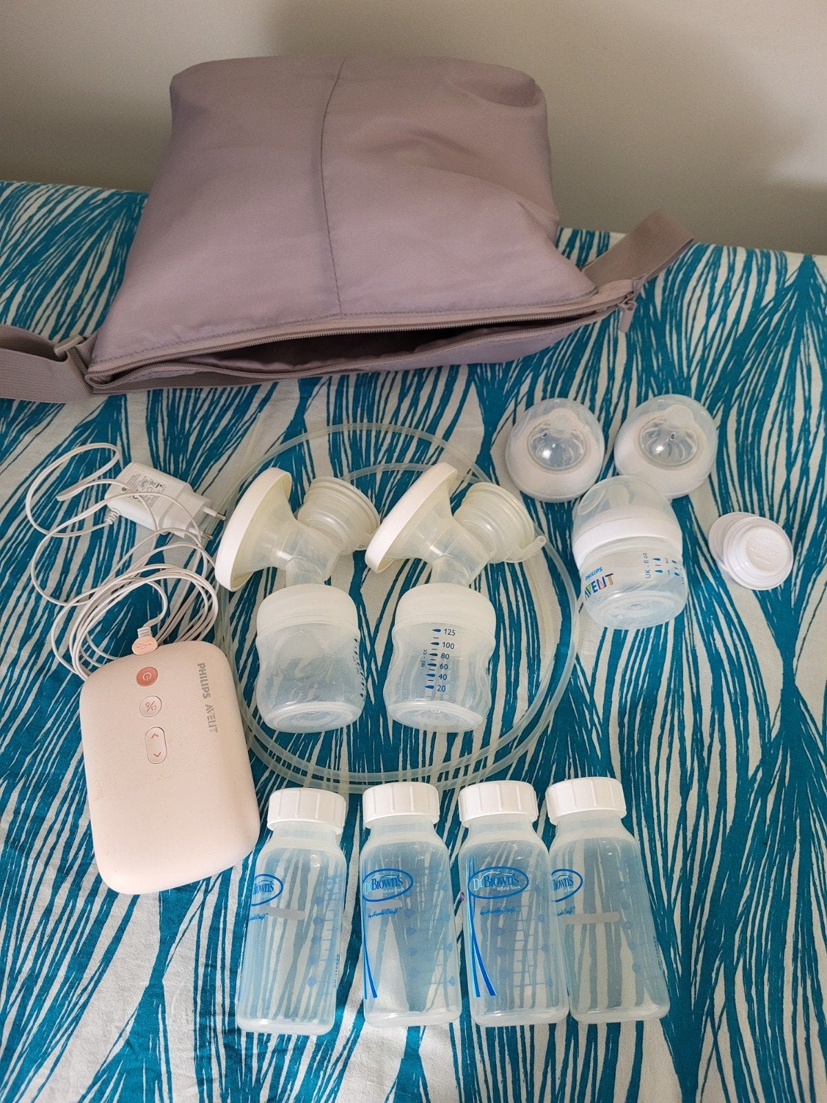 Philips Avent Borstkolf met accessoires, Ophalen, Gebruikt