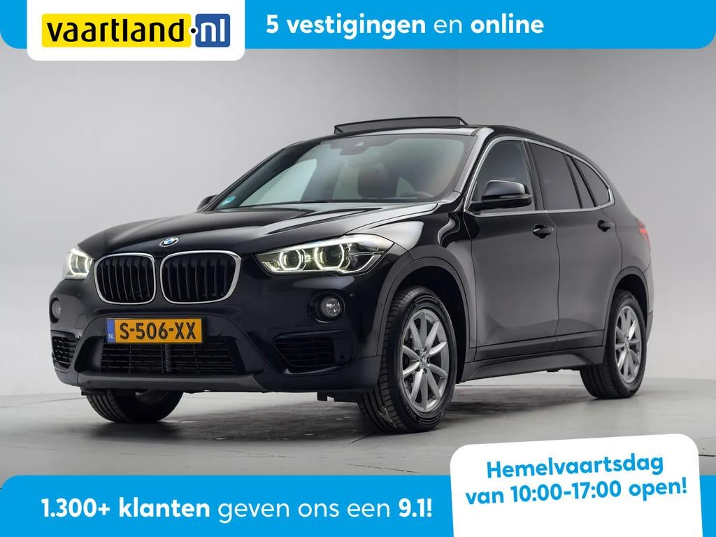 BMW X1 sDrive20i Executive Aut. [ Panorama Head-up LED Navi, Auto's, 1998 cc, Zwart, Bedrijf, SUV of Terreinwagen