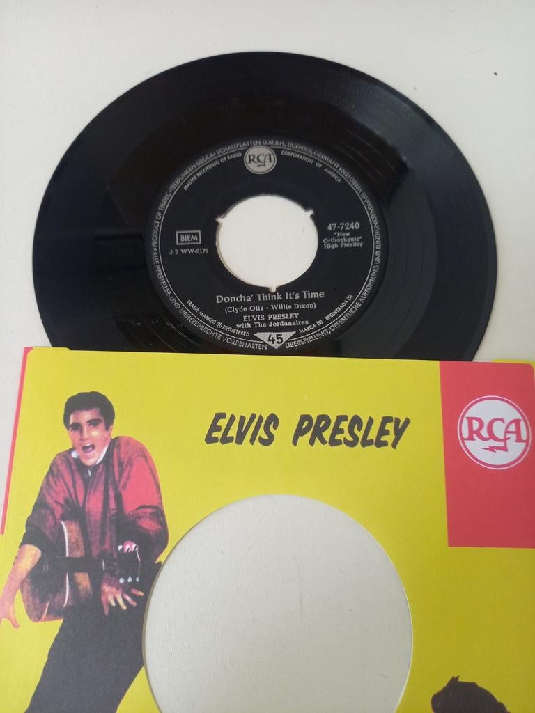 Elvis Presley  - Doncha think It's time, Ophalen of Verzenden, Zo goed als nieuw, Pop