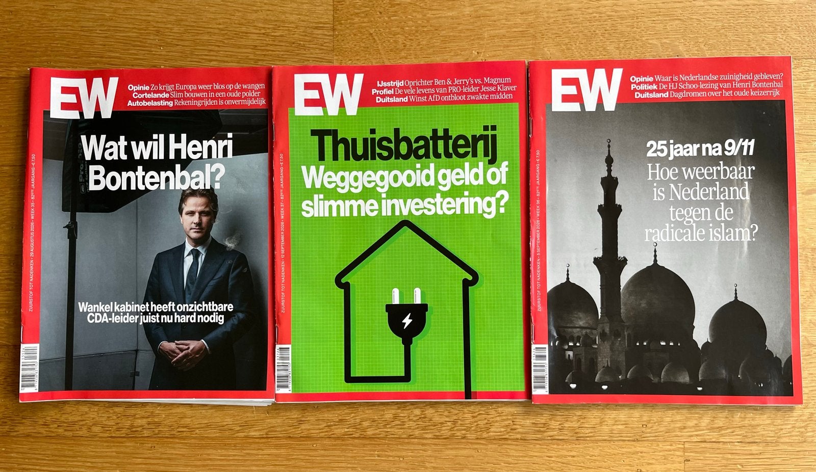 EW Magazine Elsevier Weekblad - Week 35, 36 & 37, 2026 €1 ps, Ophalen of Verzenden, Zo goed als nieuw, Overige typen