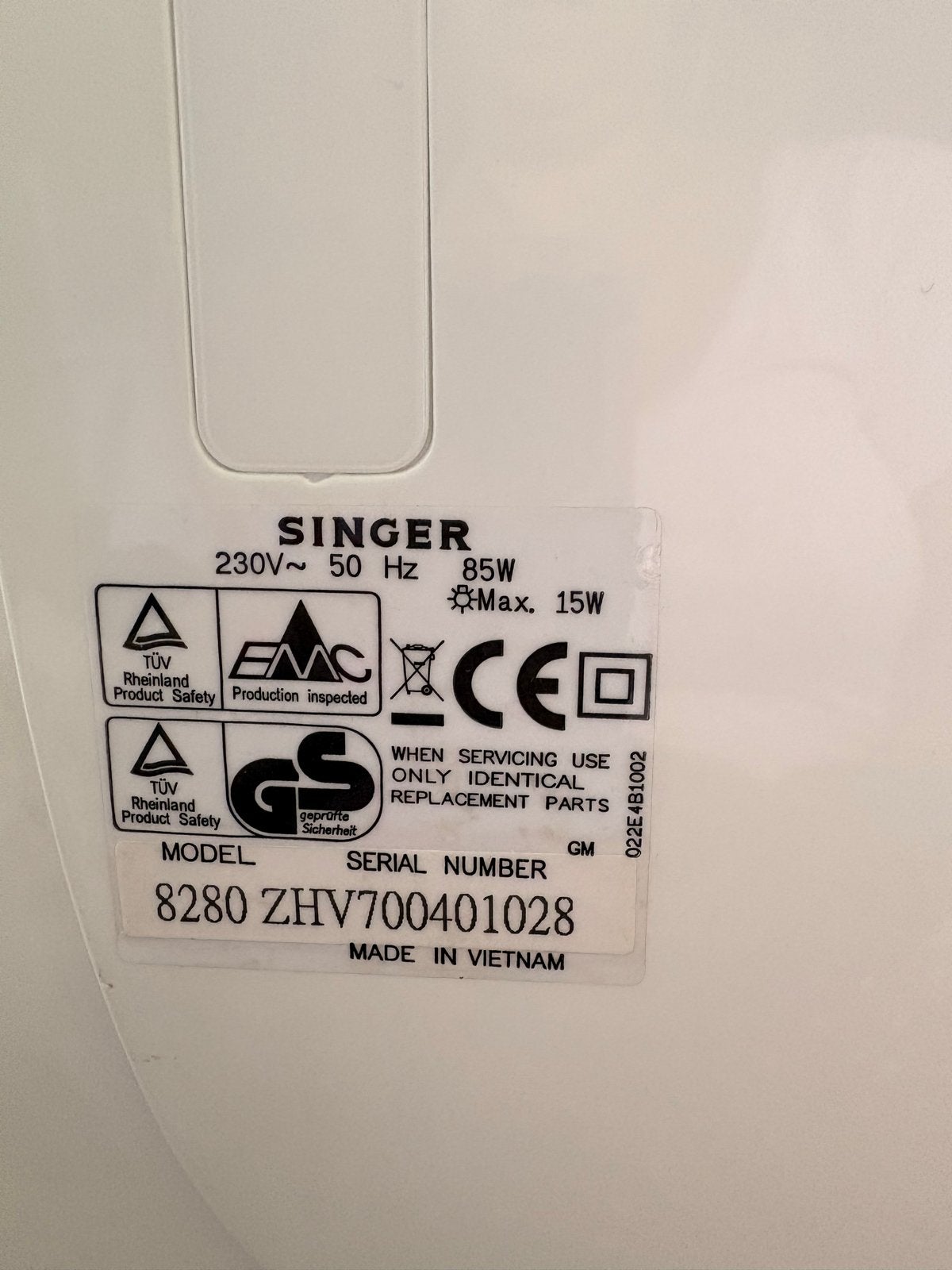 Singer 8280 Naaimachine - Compact en Gebruiksvriendelijk, Ophalen, Gebruikt, Naaimachine, Singer