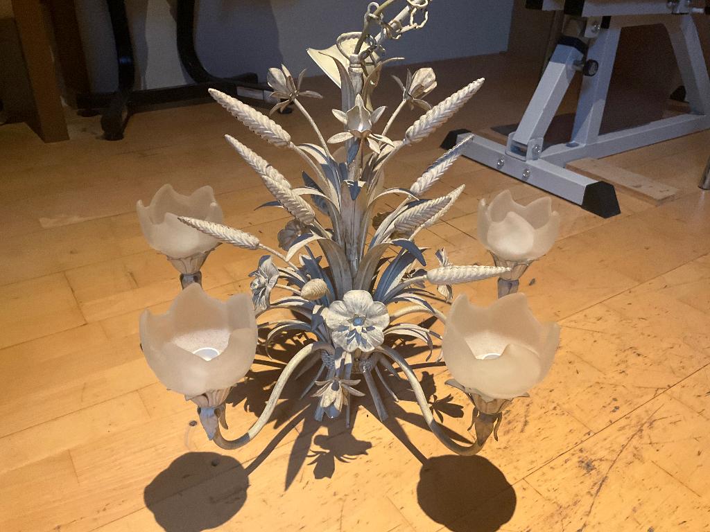 Hanglamp, Ophalen, 50 tot 75 cm, Zo goed als nieuw, Glas