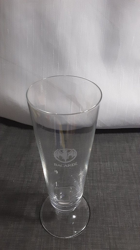 BACARDI PINA COLADA glas, klein (19 cm hoog), Ophalen of Verzenden, Zo goed als nieuw, Overige typen