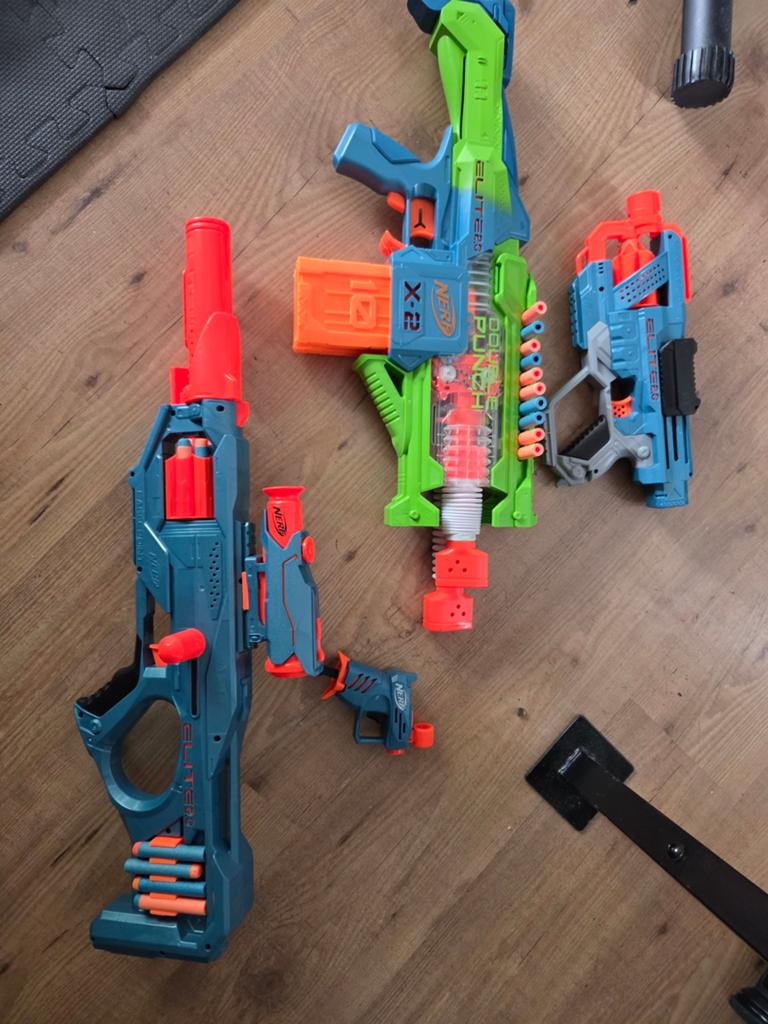 4 nerfguns met kogels, Kinderen en Baby's, Speelgoed | Overig, Ophalen, Jongen of Meisje