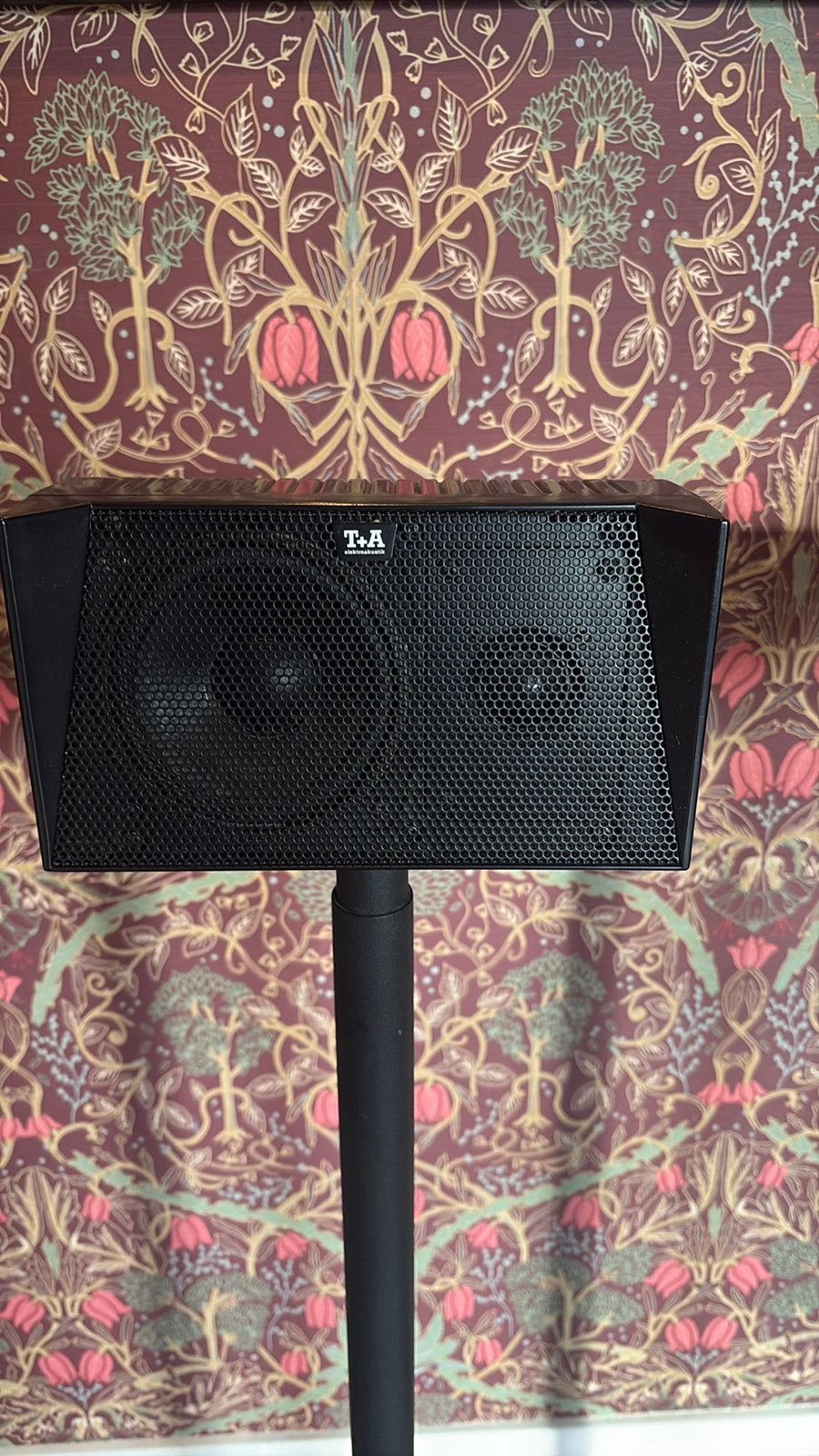 T+A Helios Mini op zware standaards., Gebruikt, Overige typen, 60 tot 120 watt, Geschikt voor surround/home cinema