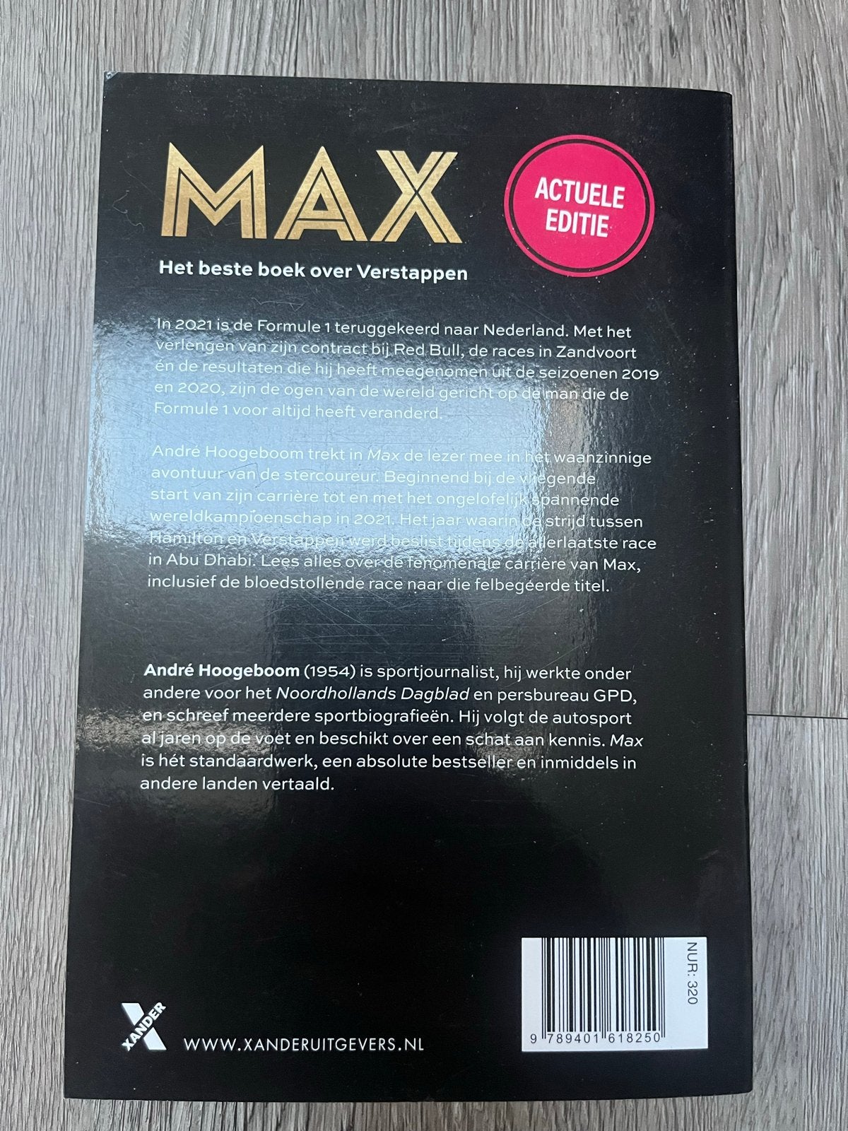 MAX: Het beste boek over Verstappen - Actuele Editie, Ophalen of Verzenden, Zo goed als nieuw, Overige sporten
