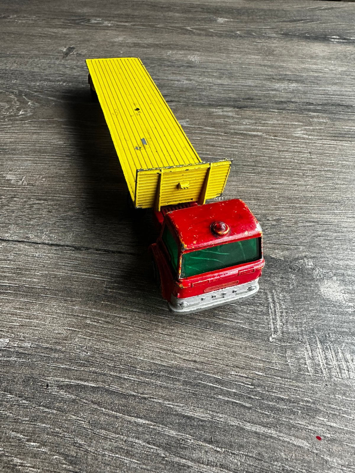 Vintage Matchbox Super Kings K-20 Ford Tasker, Ophalen of Verzenden, Zo goed als nieuw, Bus of Vrachtwagen, Lesney