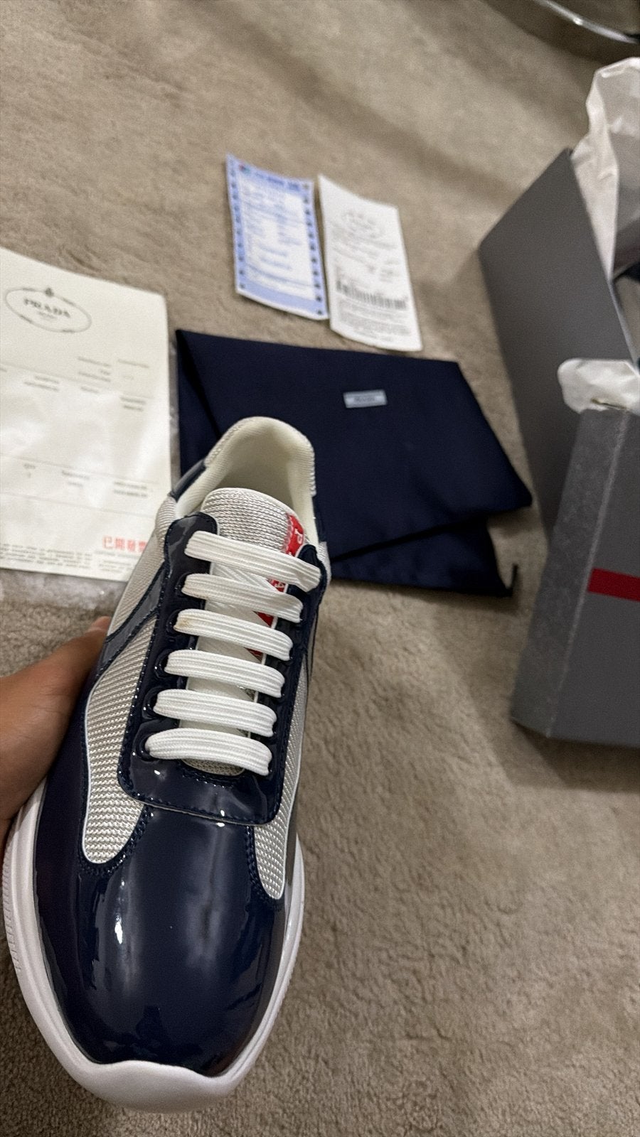 Prada cups, Blauw, Overige typen, Ophalen of Verzenden, Zo goed als nieuw