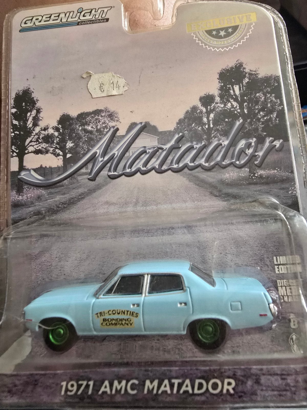 Greenlight 1971 AMC Matador Tri-Counties Bonding Company, Ophalen of Verzenden, Nieuw, Auto