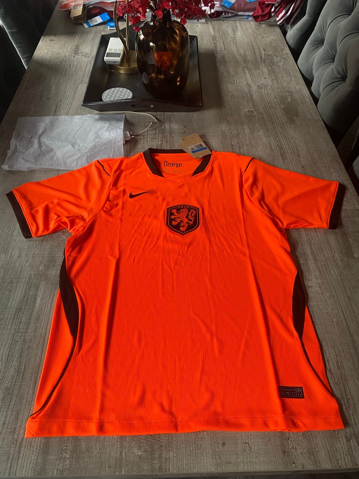WK shirt Nederland Oranje - Nieuw met kaartjes, Maat M, Verzenden, Nieuw, Shirt