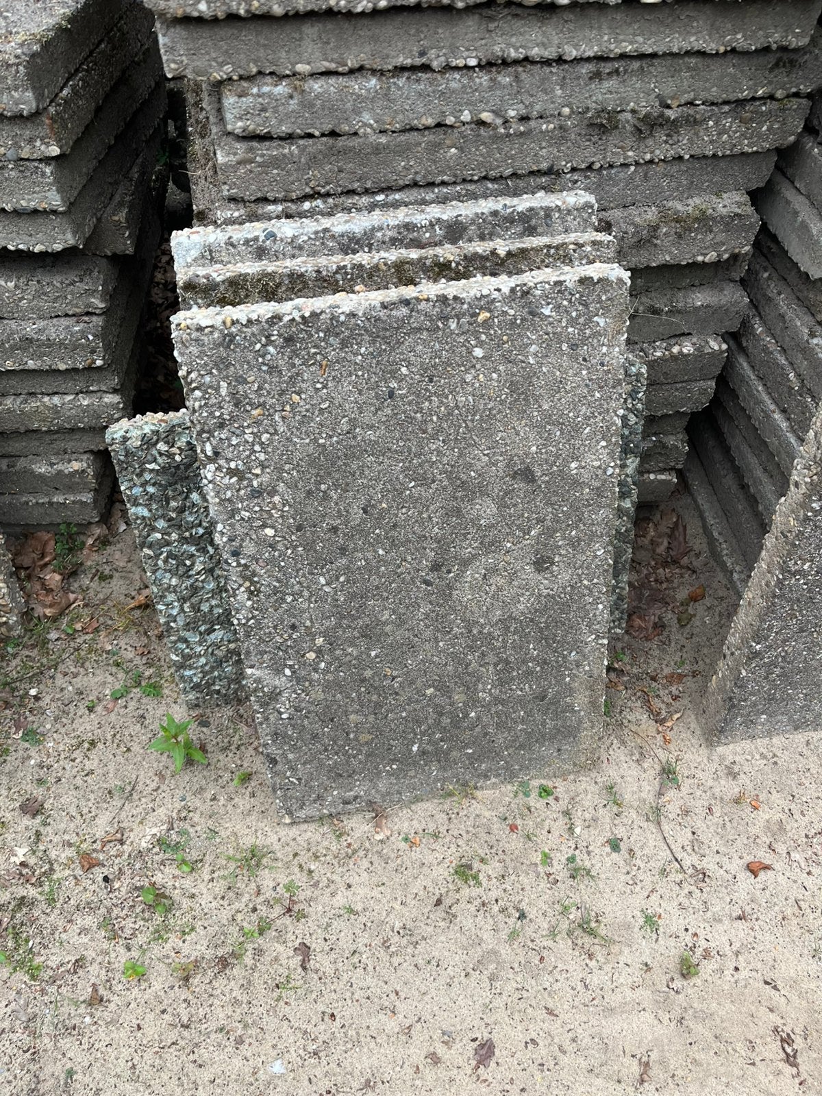 Grindtegels 60x40, 50x50 en 30x30, Tuin en Terras, Ophalen, Zo goed als nieuw, Beton, Terrastegels