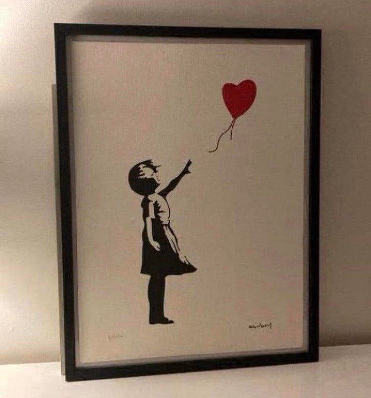 BANKSY : lithografie met certificaat, Ophalen of Verzenden