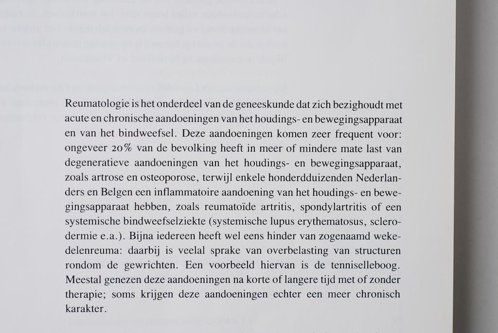 Leerboek reumatologie (1992), Boeken, Verzenden, Beta, Zo goed als nieuw, WO
