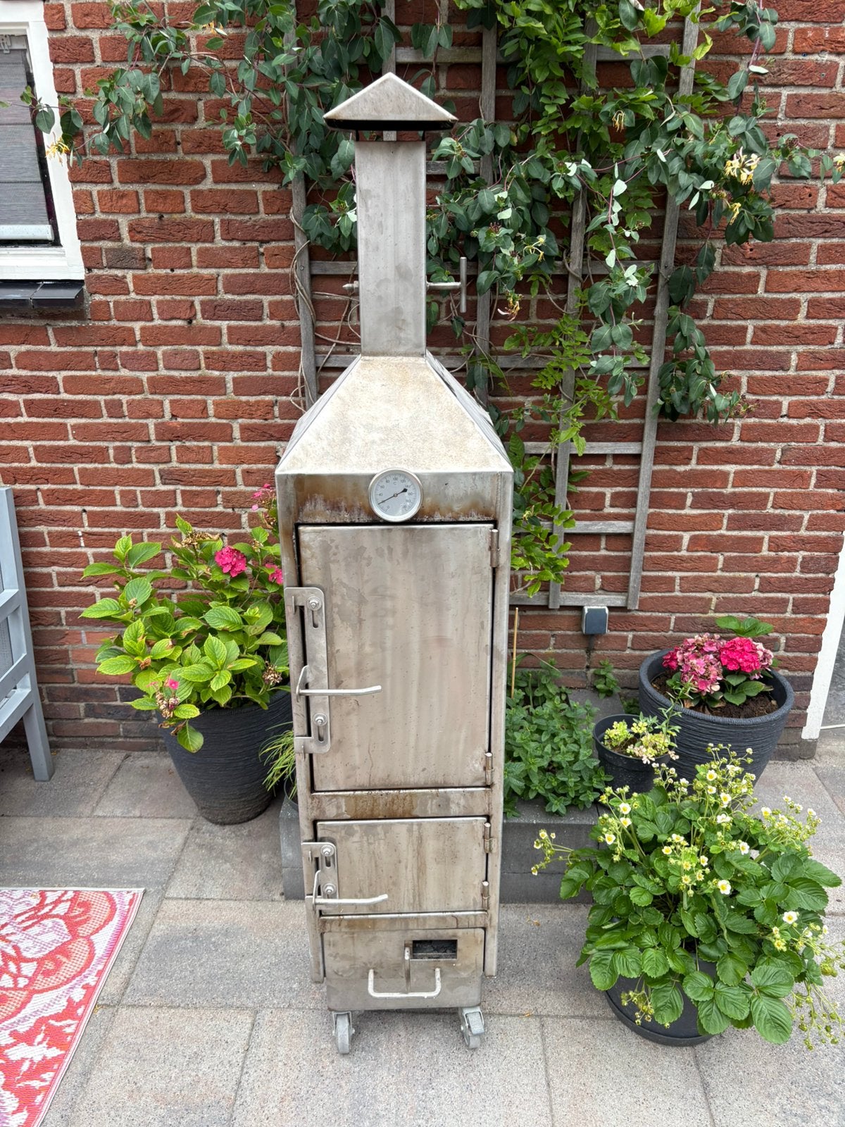 Rvs rookton, Tuin en Terras, Ophalen, Zo goed als nieuw