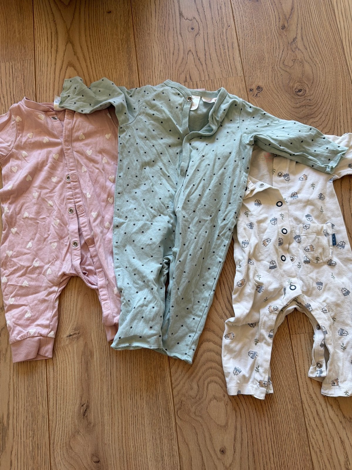 Set van 3 baby boxpakjes - diverse kleuren en prints, Ophalen of Verzenden, Gebruikt, Jongetje of Meisje