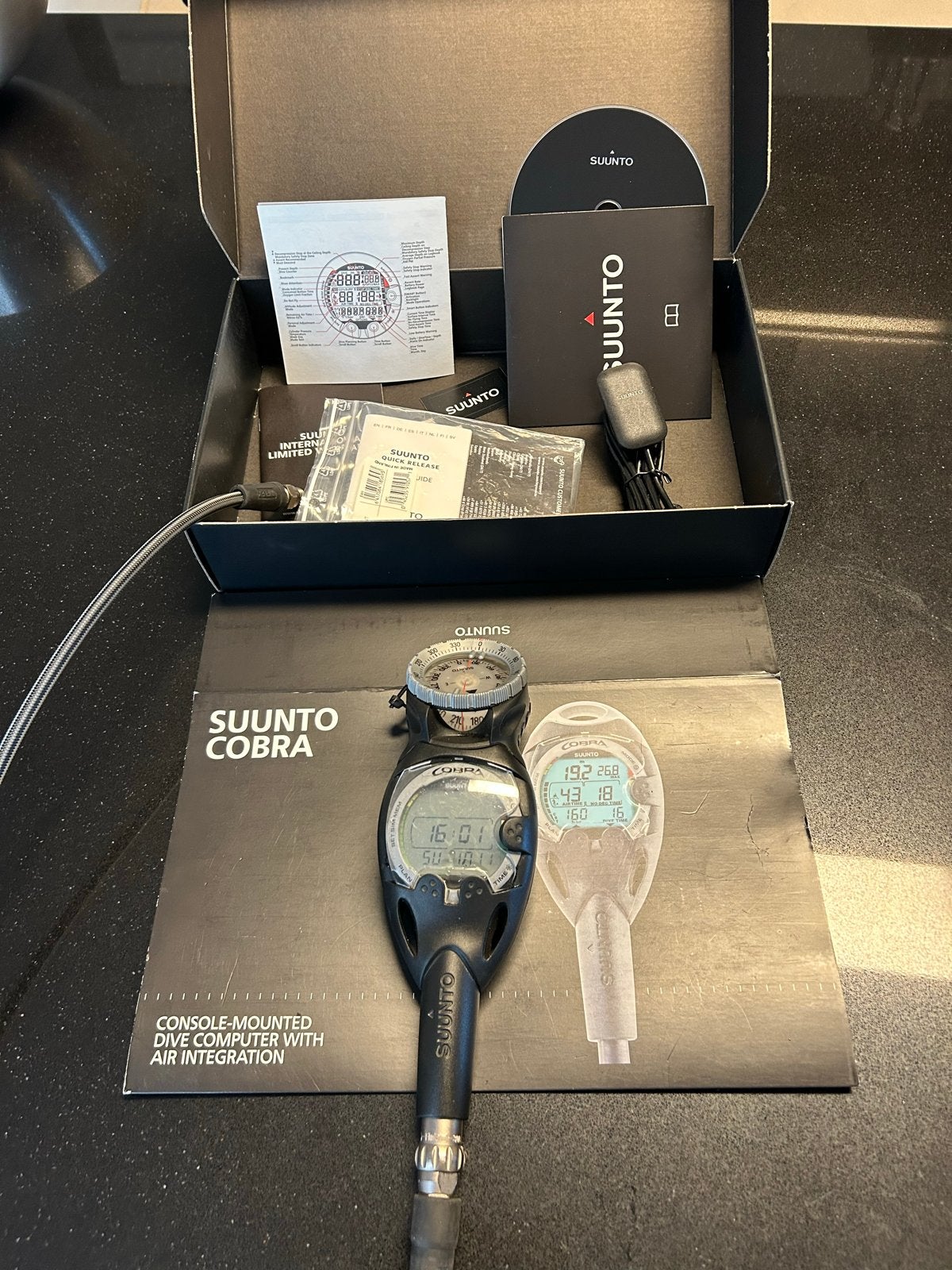 Suunto Cobra duikcomputer met luchtdrukmeting, compleet, Watersport en Boten, Ophalen, Gebruikt, Duikcomputer