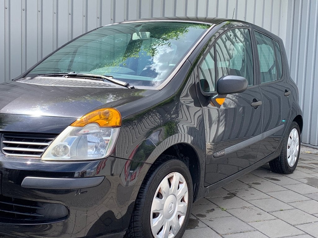 Renault Modus 1.6-16V Air|Automaat|119000KM|Airco|, Auto's, Renault, Stof, Gebruikt, 4 cilinders, Zwart