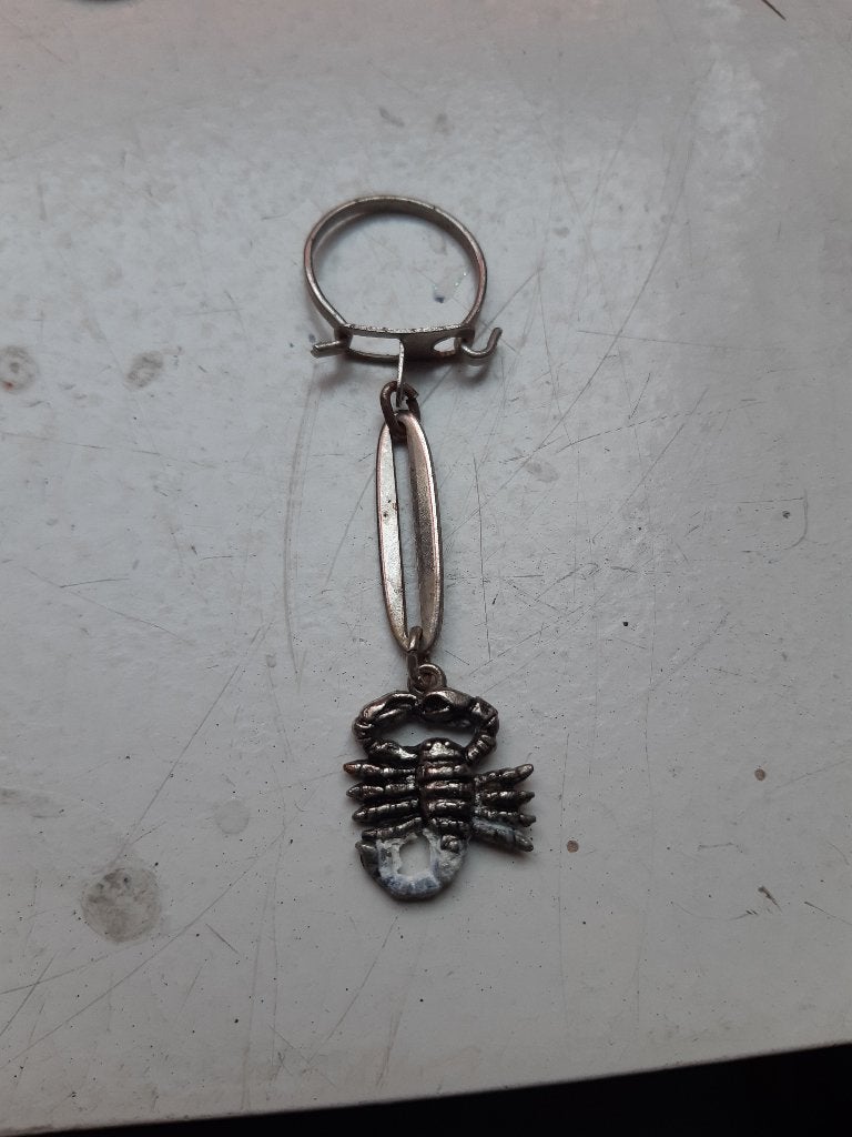 Kreeft (sterrenbeeld) sleutelhanger (Z215-46), Ophalen of Verzenden, Zo goed als nieuw