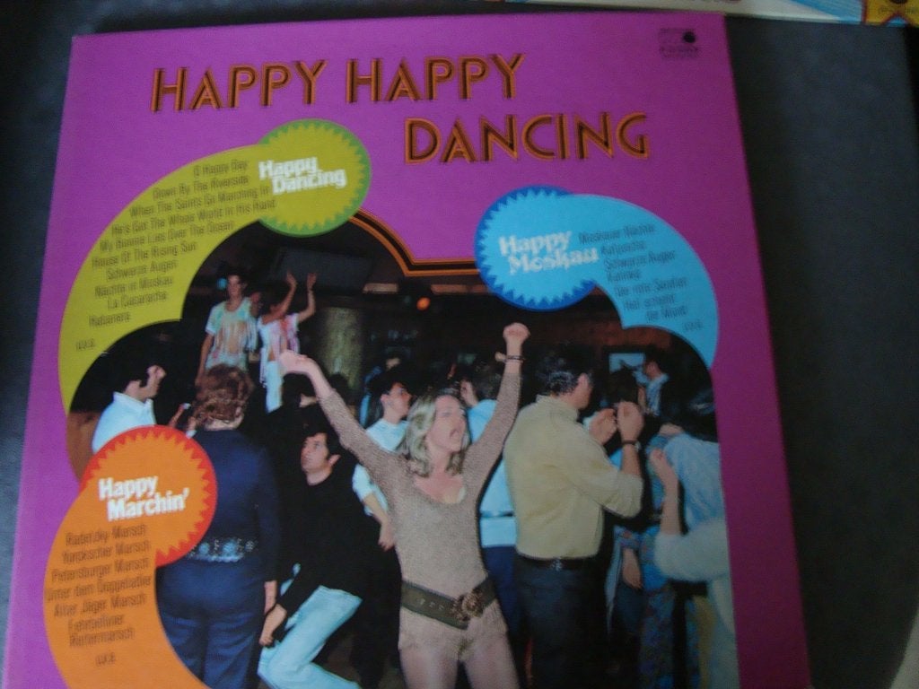 Happy happy dancing 3 lp´s in box, Ophalen of Verzenden, Zo goed als nieuw, 12 inch