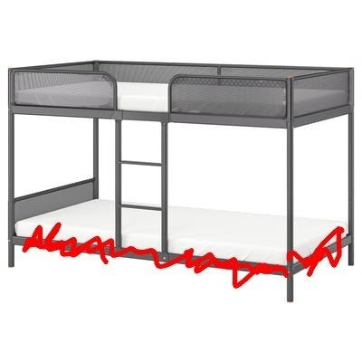 IKEA Tuffing Hoogslaper - Gebruikt, goede staat, Ophalen, Gebruikt, Eenpersoons, 90 cm