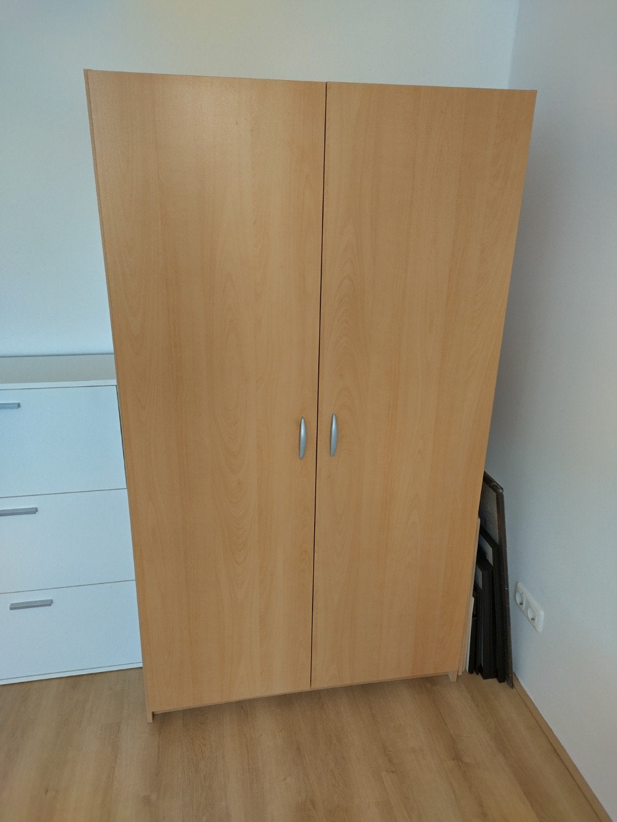 Kledingkast 171x97 met spiegel en hangruimte, Huis en Inrichting, Kasten | Kledingkasten, Ophalen, Met deur(en), Gebruikt, 50 tot 100 cm