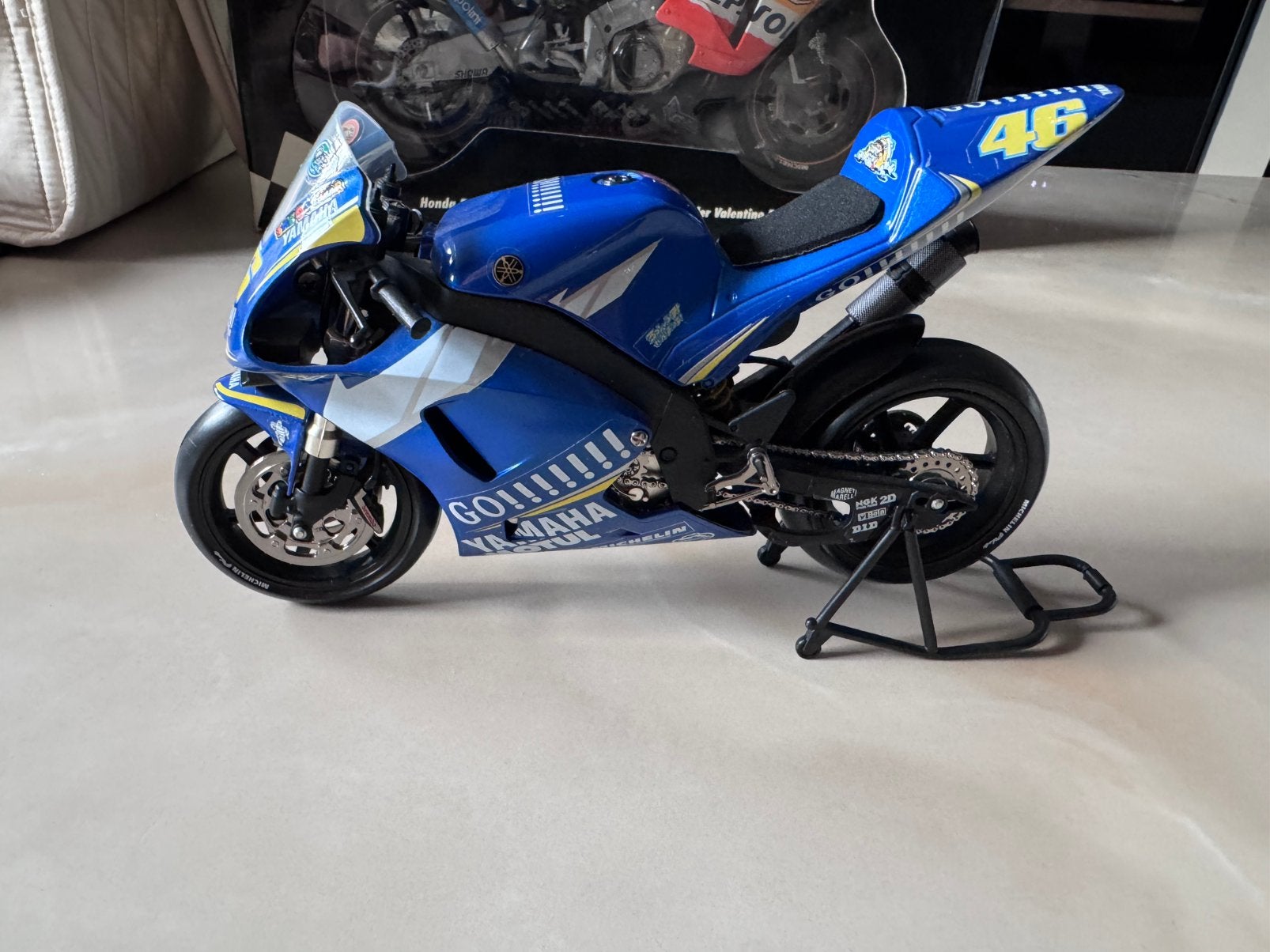 Valentino rossi motor, Overige merken, Gebruikt, Ophalen of Verzenden, Groter dan 1:32