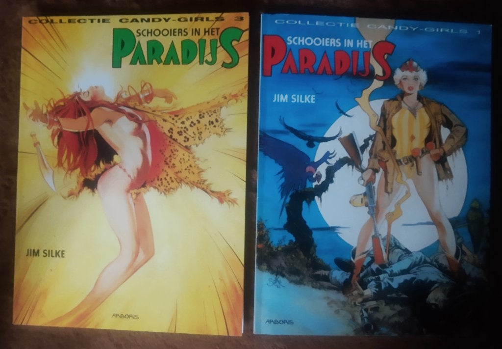 Collectie Candy-Girls - Schooiers in het Paradijs Deel 1+2, Meerdere stripboeken, Ophalen of Verzenden, Zo goed als nieuw