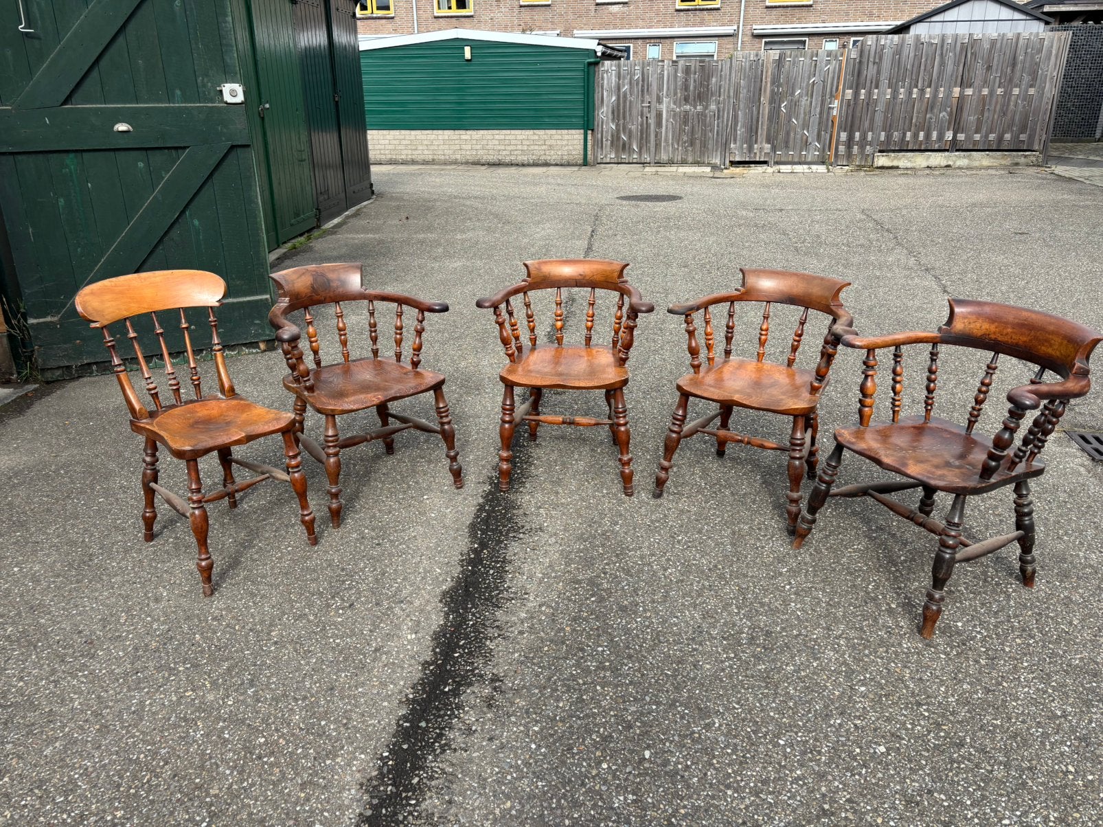 5 x engelse windsor stoel, Ophalen