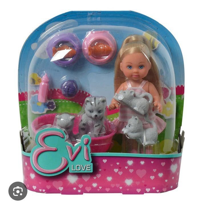 Evi Love Pop met Dieren: Kittens en Accessoires, Ophalen of Verzenden, Zo goed als nieuw, Overige typen