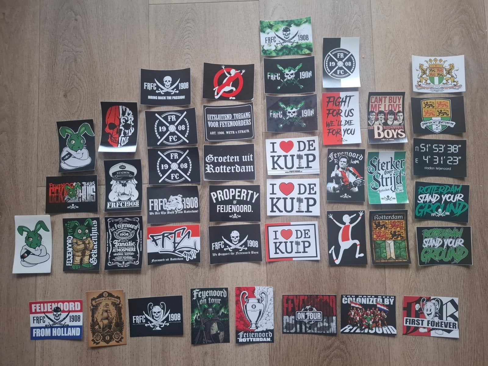 Feyenoord stickers, Ophalen of Verzenden, Zo goed als nieuw, Feyenoord, Poster, Plaatje of Sticker