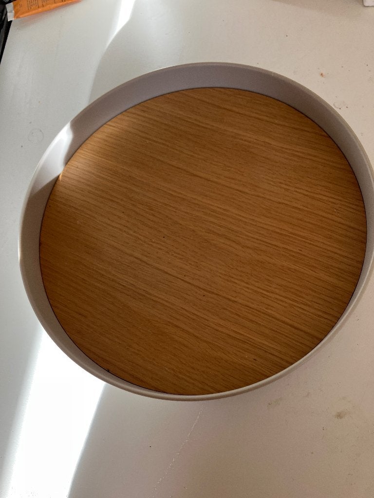 Muuto platform dienblad grijs, Rond, Afneembaar, Ophalen of Verzenden, Zo goed als nieuw