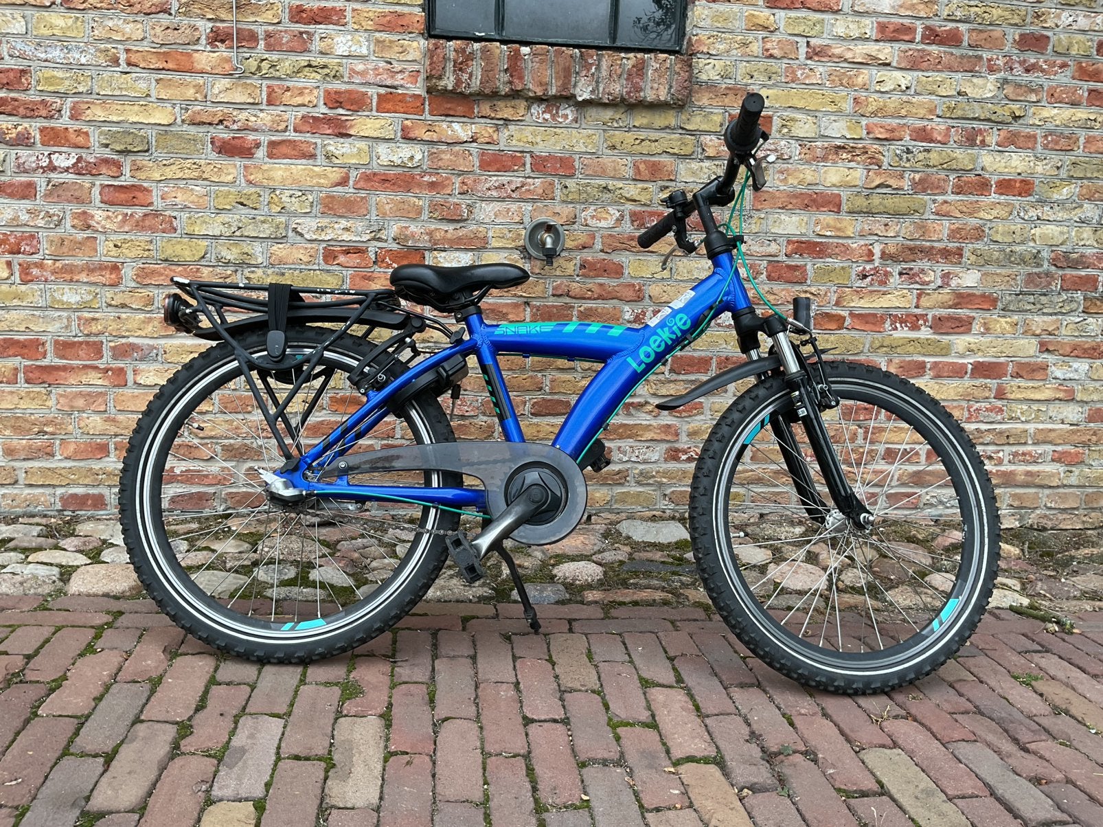 Loekie Snake jongensfiets 22 inch voor 7-8 jaar, Fietsen en Brommers, Ophalen, Terugtraprem, 22 inch, Versnellingen