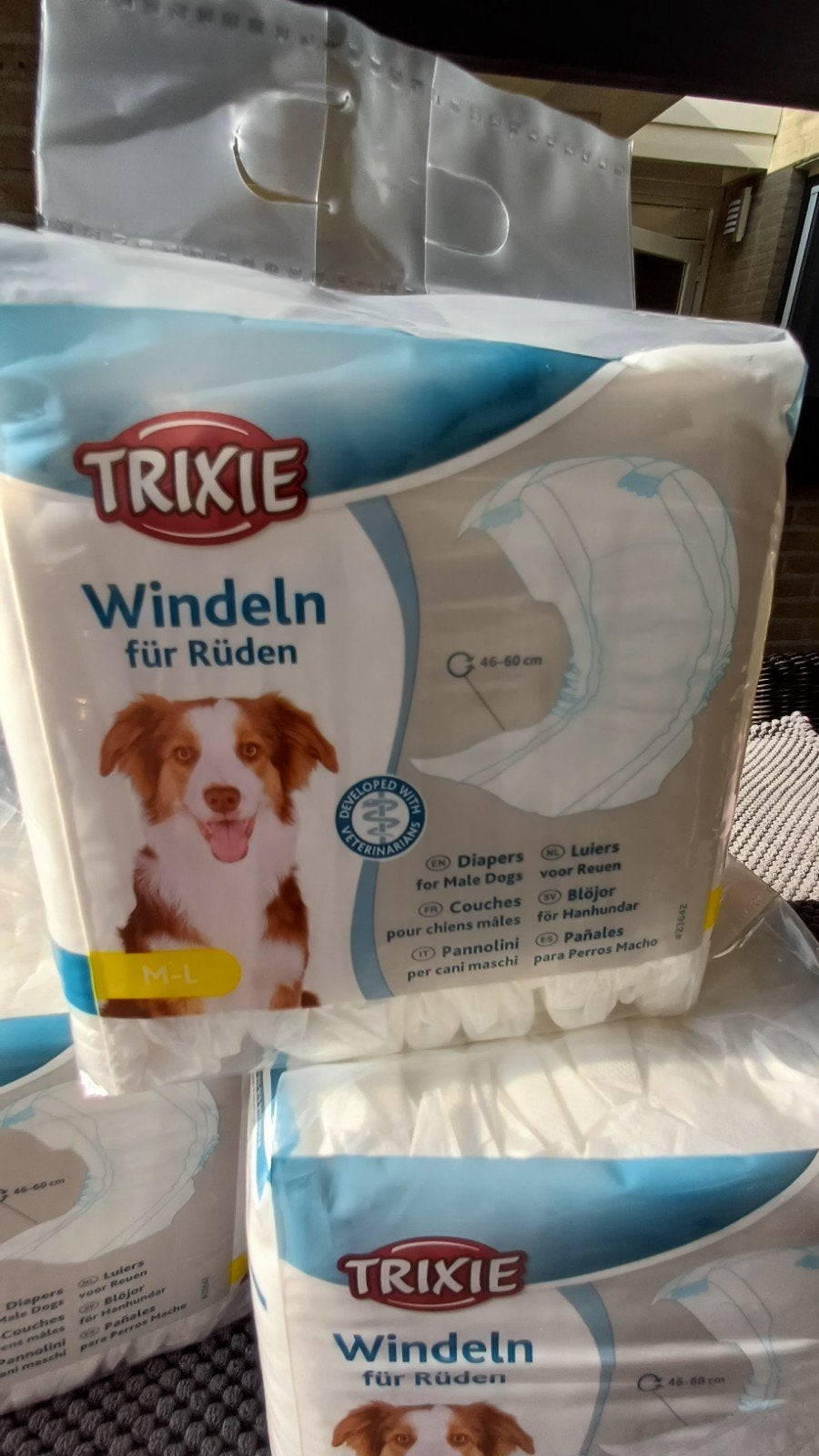 TRIXIE HONDEN- LUIERS> 4 NIEUWE PAKKEN> voor revalidatie., Ophalen of Verzenden, Nieuw