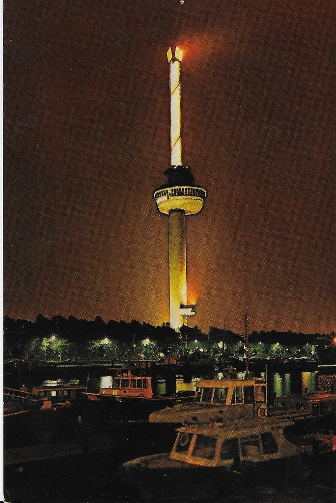 Sus84 ongelopen ansichtkaart euromast rotterdam, Verzamelen, Ophalen of Verzenden, Voor 1920, Zuid-Holland