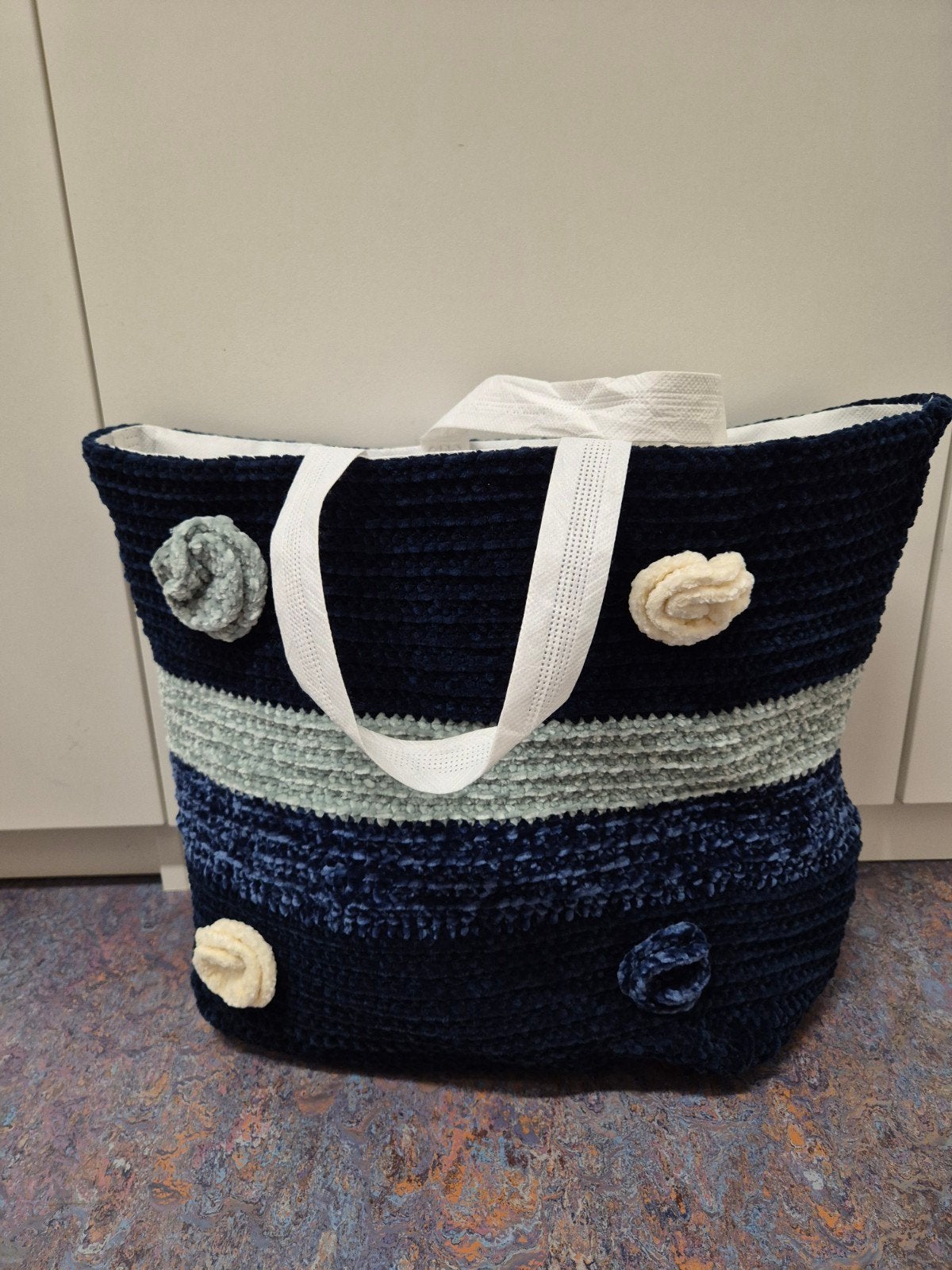 Hand gehaakte strandtas nieuw garen, Dieren en Toebehoren, Ophalen of Verzenden, Nieuw, Polyester